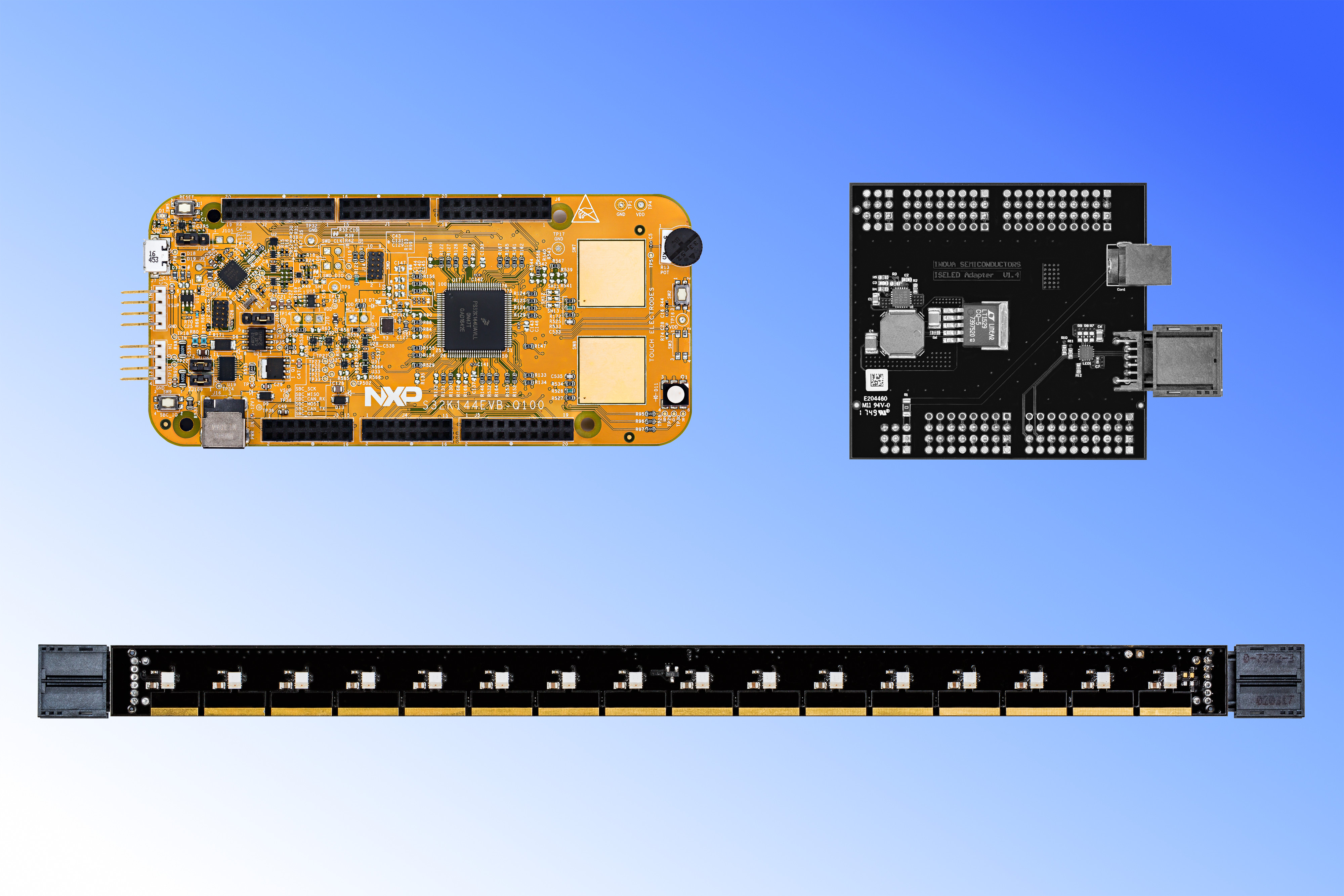 S32K Base Board, Flex Strip & Power Adapter Board